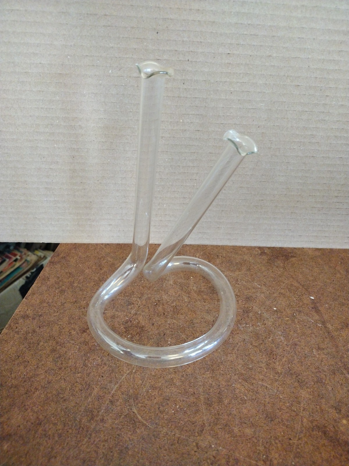 7-Inch Double Tube Heart Bottom Flower Vase for Elegant Décor