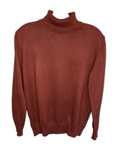 Aron Imani Women's Burgundy Turtleneck Sweater Size Small