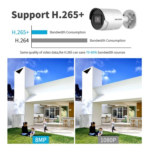 Hik 4K 8MP Smart Bullet IP Camera IR POE Mic US Stock DS-2CD2083G2-IU-2.8MM - Picture 4 of 7