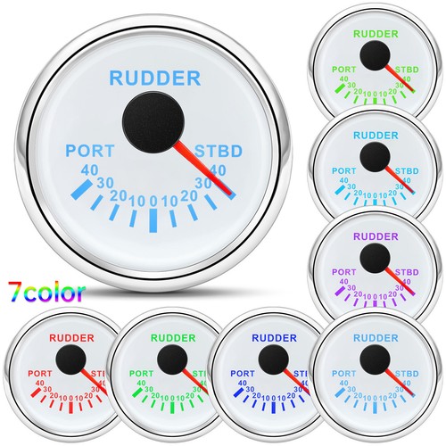 52mm Waterproof Rudder Angle Indicator Gauge Meter 0190 ohms For