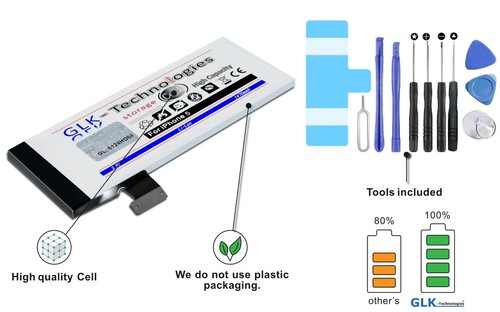 GLK-TECHNOLOGIES Batería iPhone 5 5G A1429 A1428 A1442 Batería NUEVA P R O - Imagen 2 de 7