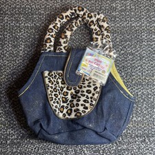 Webkinz Plush Pet Carrier Case Denim Cheetah Sealed Code