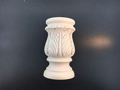 Clock Column Ornament made of Resin 4 11/16  x 2 5/8 
