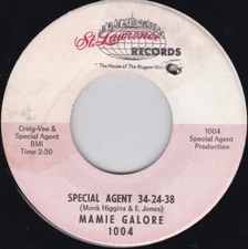 Mamie Galore - Special Agent 34-24-38 / I Wanna Be Your Radio (7", Single) (Very