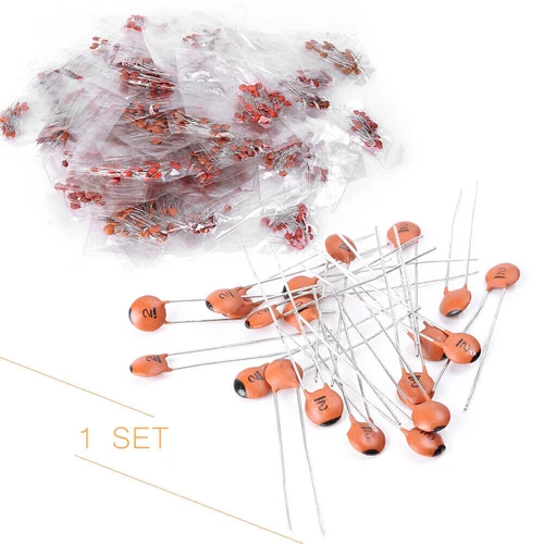 1000pcs Porcelain capacitor 1pf-0.1UF Total 50 types 20pcs For each bag Top