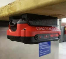 **2 Pack** Craftsman 20 Volt V20 Wall/Undershelf Locking Battery Holder Mount