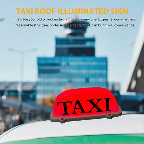 Taxi Top Dome Light Roof Sign USB Rechargeable Battery with Magnetic Base White - Picture 16 of 16