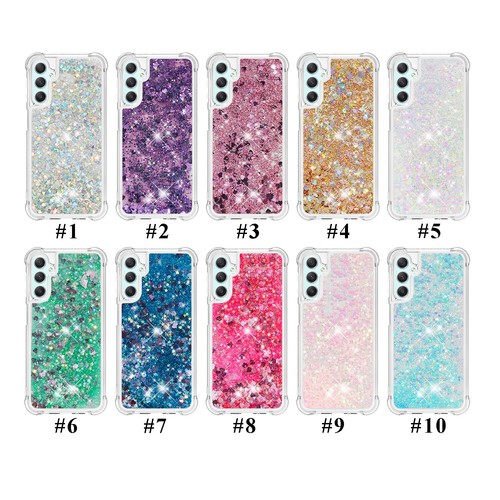 Bling Liquid Glitter Phone Case TPU Cover For Samsung Galaxy A05 A55 A25 A15 A35 - Picture 2 of 90