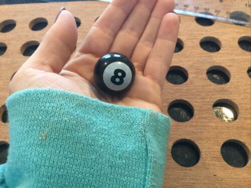 Billiard Ball | Black Number 8 | Black & White Marble - Picture 3 of 4