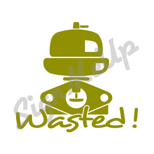 Wasted! Turbo 7" Decal Sticker For Car Import Racing Blow Off Valve Waste Gate - Picture 7 of 23