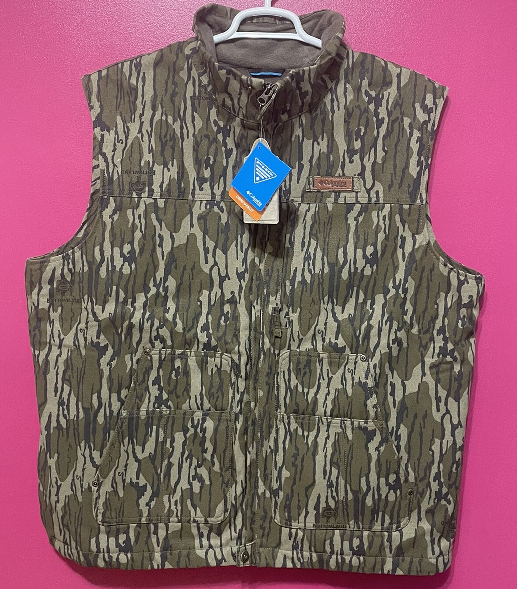 Columbia Mens Roughtail Work Vest - Green Mossy Oak