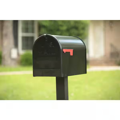 JUMBO POST MOUNT MAILBOX Galvanized Steel Extra Large Rural Mail Box