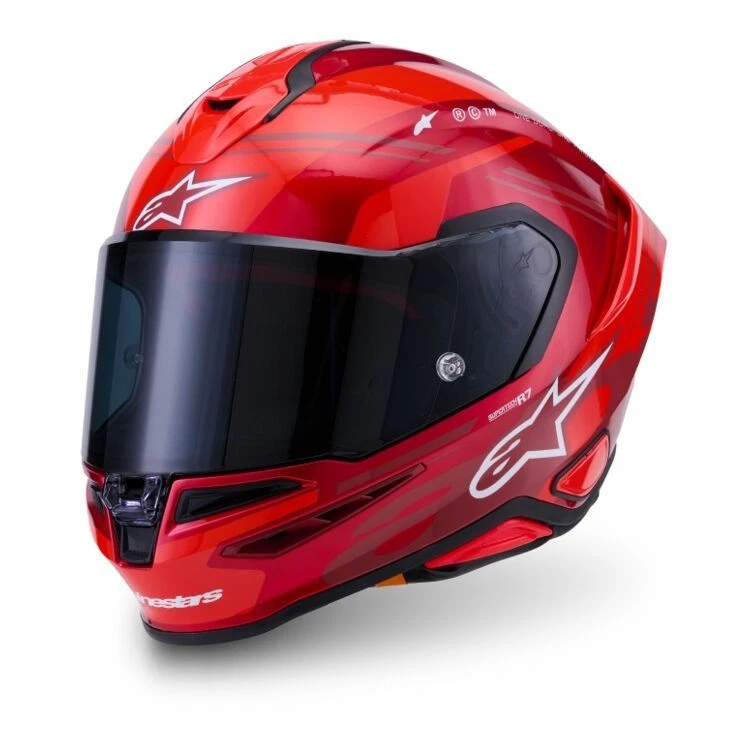 Alpinestars S-R7 A-Core Helmet Red White Size S Small USA SELLER - Image 1 of 1