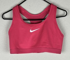 Nike Swoosh Womens Medium Support Sports Bra Dri Fit Medium NEW Stained 