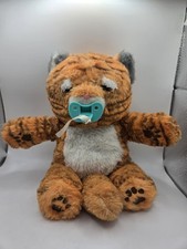 Little Live Pets Java The Tiger Plush Cozy Dozys 2023 Baby Pacifier EUC Works