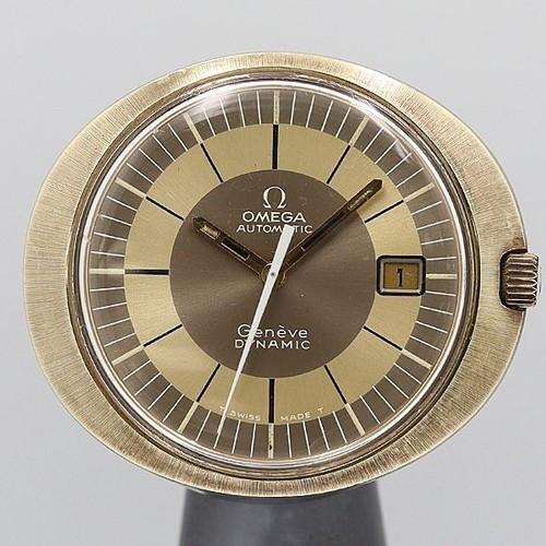 Omega Geneve Dynamic 107 Bronze Vintage Herrenuhr Deadstock Neu aus Japan