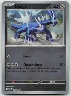 Dialga Rare ME01: Mega Evolution 095/132 Reverse Holo NM