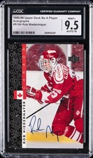 1995-96 UD BE A PLAYER AUTOS #S184 ROB NIEDERMAYER CGC 9.5
