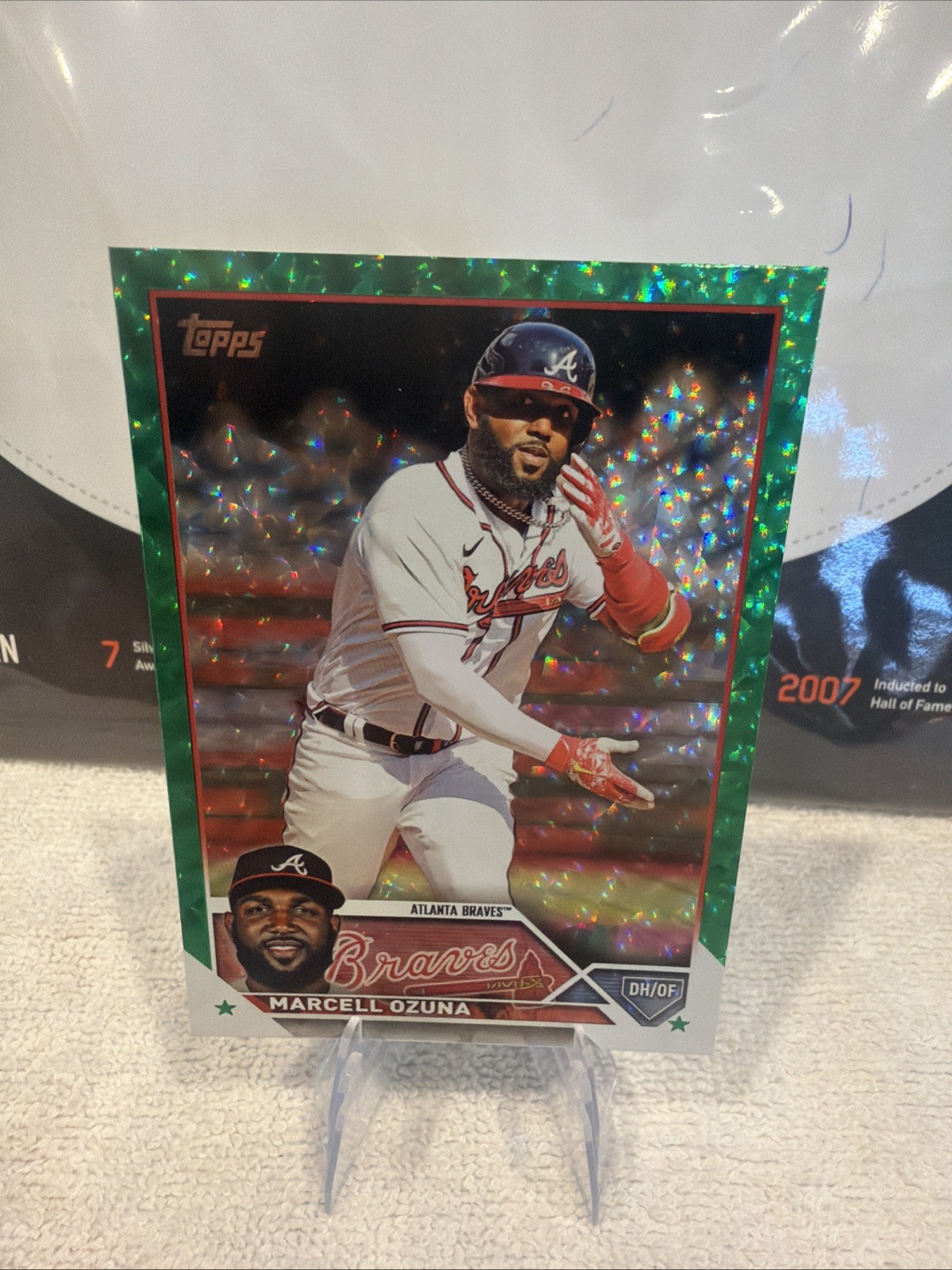 2023 Topps Series 1 - Marcell Ozuna #125 Green Foil /499
