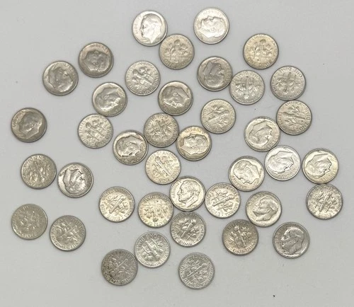 (1) 1949-S Roosevelt Dime 10 Cents XF-AU San Francisco Mint Coin From Lot