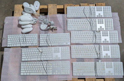 BULK LOT OF APPLE 14x Mice A1152 - 7x A1243 - 2x A1242 Keyboards -FAST SHIP! @17