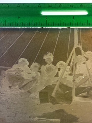 Raro!!Antico negativo in vetro di soldati da campo del dopoguerra 4"X5" - Foto 3 di 5