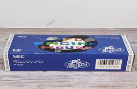 PC Engine Mouse PI-PD10 Gray Color Japan CIB with Manual Instructions