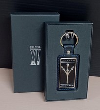 Llavero Final Fantasy XV Cuarzo Regalia Emblema Negro Cuadrado Enix Café