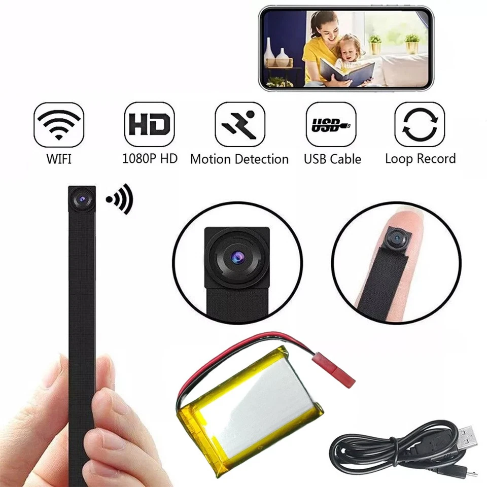 1080P HD Mini IP Kamera Wireless WLAN WiFi Camera Überwachungkamera Cam P2P DHL - Bild 3 von 4