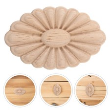 4Pcs Decorative Carved Flower Appliques for Wall Furniture Cabinet Decor