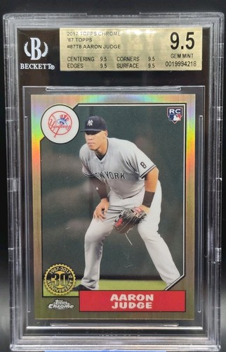 2017 Topps Chrome - 1987 Design Aaron Judge #87T-8 (RC) BGS 9.5