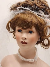 Paradise Galleries June Bridal Beauties by Patricia Rose 18" Porcelain Doll