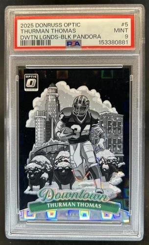 2025 Donruss Optic Thurman Thomas Black Pandora (PSA 9)