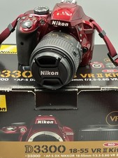 Nikon D3300 24.2 MP Digital SLR Camera Kit w/ Nikon 18-55mm VR II Lens Red