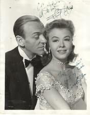 AMERICAN ACTORS & DANCERS FRED ASTAIRE & VERA-ELLEN, SIGNED VINTAGE STUDIO PHOTO