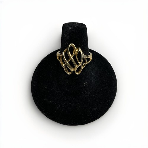 10k Yellow Gold FreeForm Ring 2.93 Grams Size 7 - Bild 2 von 6