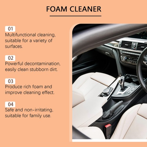 Rayhong Multi Purpose Foam Cleaner Kit for Deep Cleaning of Car Interior 60ml - Picture 4 of 6