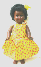 Jolie  poupée créole  ancienne  en rhodoide 42 cm