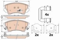 1X Trw GDB1783 Bremsbelagsatz Scheibenbremse FüR Opel Vauxhall Saab Chevrolet