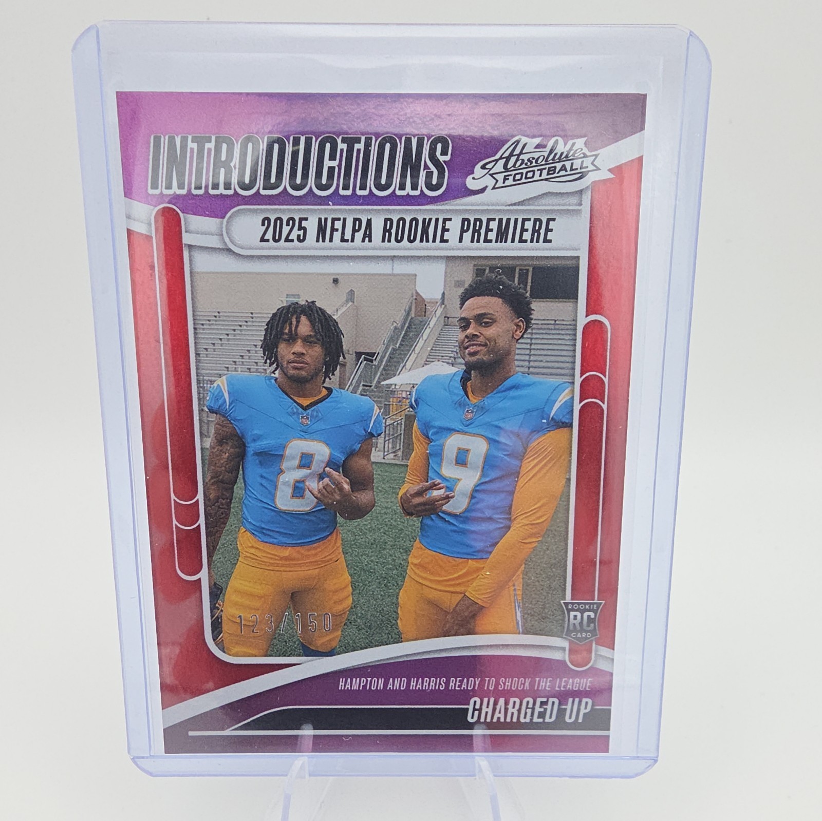 2025 Panini Absolute - Omarion Hampton, Tre Harris Spectrum Red /150 (RC)