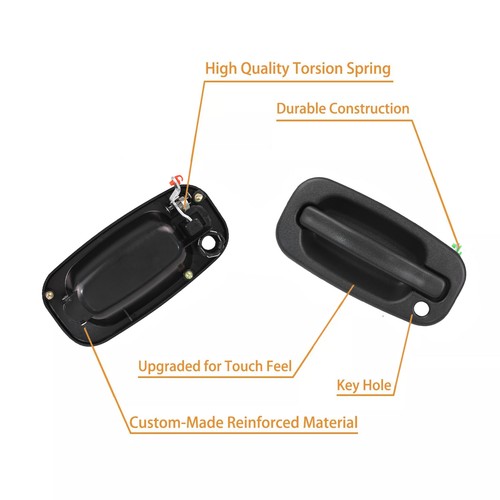 For 1999-2007 Chevy Silverado GMC Sierra Front Exterior Door Handle Left & Right - Picture 5 of 18