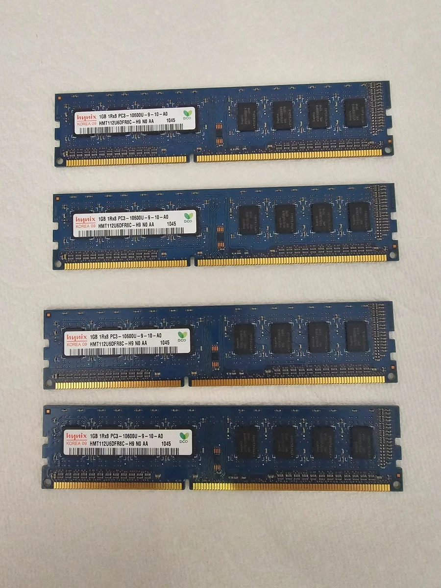 PC3-10600 (DDR3-1333) Bus Speed DIMM Computer Memory (RAM 1 GB