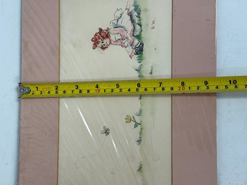 x3 Doris Whitten Morgan 1976 Limited Edition Watercolors RARE Little Girl & Doll - Picture 9 of 10
