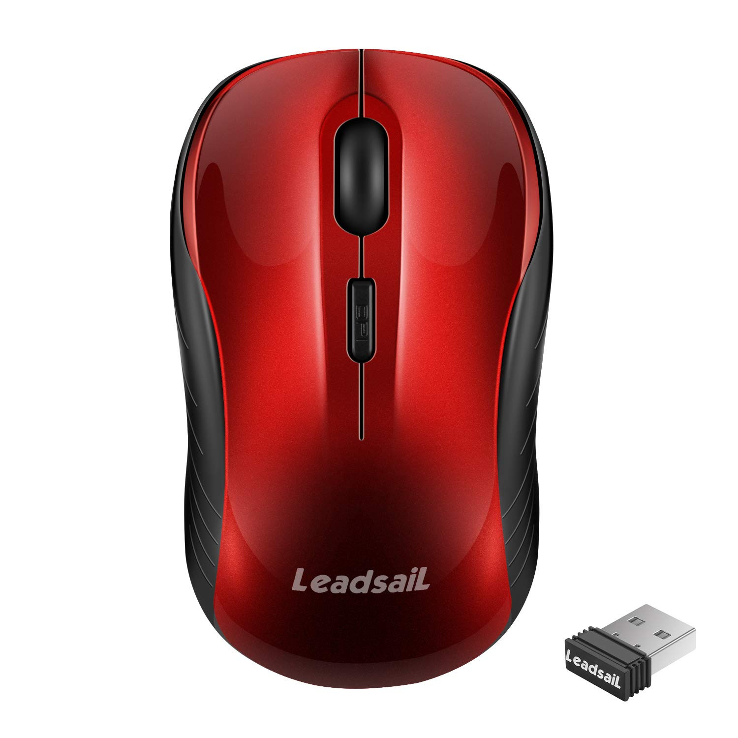 Wireless Mouse, 2.4Ghz USB Cordless Mouse for Laptop, Compact Silent Mice, 4 ...