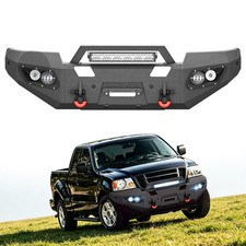 Front Bumper With Winch Plate Sensor Holes For Ford F150 2004-2008 Pickup Truck Front Bumper With Winch Plate Sensor Holes For Ford F150 2004-2008 Pickup Truck