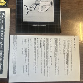 Sega Genesis Console & Games Manual lot for 2 games - manuals and accessories