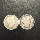 Lot Of Two Silver 1899 Barber Half Dollar (#A-8)