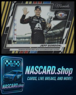 2023 Panini Prizm #90 Jeff Gordon NASCAR 75th Anniversary Gold #/10
