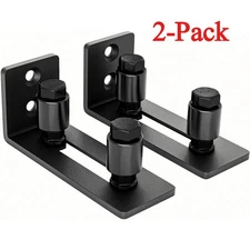 2Pcs Sliding Barn Door Bottom Floor Guide Roller Smoothly and Quietly Adjustable