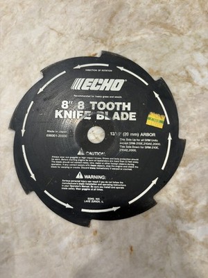 ECHO 8 in. 8-Tooth Grass and Weed Blade (20 mm)